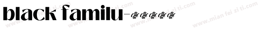 black familu字体转换